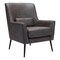 Modern Home 35.75&#x22; Vintage Black Upholstered Accent Chair